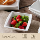 Axyaa 6-Piece 5.75" Ivory White Porcelain Ceramic Salad Soup Cereal Bowls
