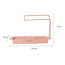 Axyaa Kitchen Sink Shelf: Telescopic, Plastic Drain Rack, Soap Sponge Holder, Tool Organizer
