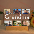 Personalized Acrylic Lamp with Photo & Text, Axyaa Bedroom Night Light Gift