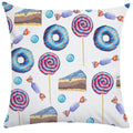 Axyaa Donut Ice Cream Pillow Cover for Girls Room Sofa Bed Couch