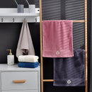Axyaa Christmas Red Cotton Bath Towels Embroidered Hotel Home Spa Gym Gift Towel