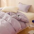Axyaa Yellow Stripe Bedding Set Full Queen Bed Linen Cotton Duvet Cover Pillowcase
