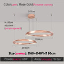 Axyaa Modern Ring Chandelier 2024 Elegant Bedroom Living Room Luxury Light