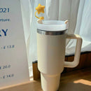 Axyaa Kawaii Star Silicone Straw Toppers for 30&40oz Stanley Cups