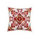 Axyaa Retro Embroidered Square Sofa Pillows for American Rustic Style Décor
