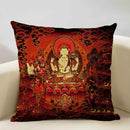 Retro Art Linen Cushion Cover 45 * 45 for Living Room Bedroom Decor with Axyaa Brand