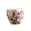 Axyaa Ceramic Teacups Flower Crafts Kung Fu Tea Sets Home Decoration Ornaments