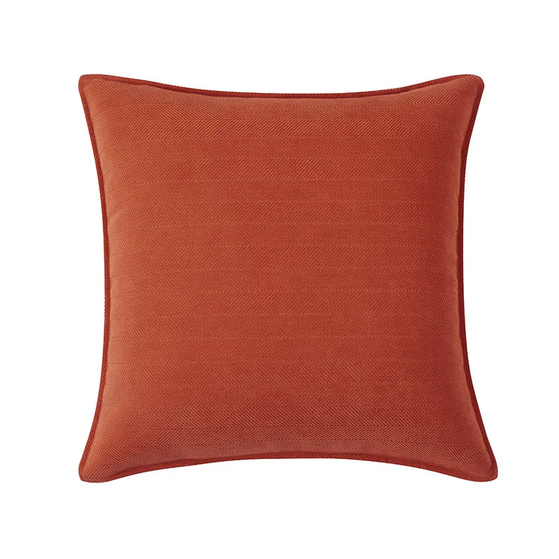 Axyaa Chenille Herringbone Embossed Pillowcase Set for Bedroom and Couch