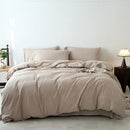Axyaa 100% Cotton Yarn-Dyed 4-Piece Duvet Set - Ultra-Soft Bedding