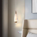 Axyaa Crystal Gold LED Pendant Light for Modern Kitchen Island Home Decor