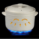Axya Korean Style White Ceramic Casserole Round Gas Cooker Pot 2-6L Home Kitchen Cookware