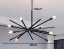 Axyaa Modern LED Staircase Chandeliers for Living Room Lighting
