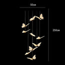 Axyaa Crystal Chandelier LED Ceiling Lamp for Indoor Living Room Lighting