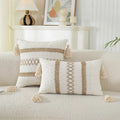 Axyaa Geometric Boho Cotton Cushion Cover for Home Decor