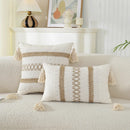 Axyaa Geometric Boho Cotton Cushion Cover for Home Decor