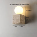Axyaa LED Travertine Stone Wall Lamp for Indoor Living Room Decoration
