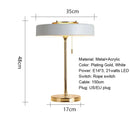 Axyaa Postmodern LED Table Lamp for Bedroom Nightstand Decoration