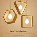 Axyaa Modern Nordic Style Wood LED Pendant Lighting
