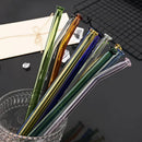 Axyaa Glass Straws - Set of 10 Eco-Friendly Reusable Cocktail Smoothie Bar Accessories