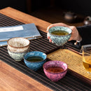 Axya Five-Element Ceramic Tea Set with Kiln Change Tea Cup