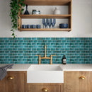 Axyaa 3D Subway Tile Wall Panel Sticker for Kitchen Bathroom Living Room