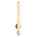 Axyaa Marble Wall Lamp: Luxury Copper Lighting for Living Room, Bedroom, and Corridor