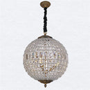 Axyaa Crystal LED Chandelier - Elegant Round Design for Home Lighting Fixtures