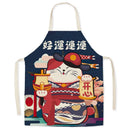 Axya Waterproof Polyester Cat Apron Bib for Household Kitchen Baking