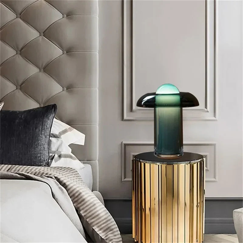 Axyaa Nordic Modern Green LED Desk Lamp for Home Living Room