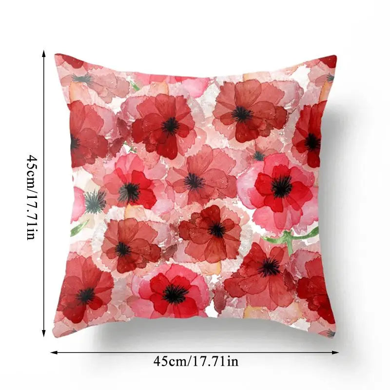 Axyaa Floral Pattern Pillowcase for Home Decor and Events