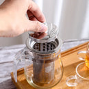 Axyaa Stainless Steel Tea Infuser - High-Quality Tea Strainer with Cover