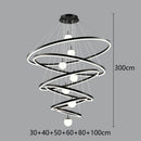Axyaa Modern LED Pendant Chandeliers for Living Room Staircase Indoor Lighting