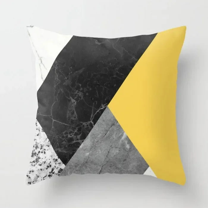 Yellow Giraffe Design Throw Pillow Cover for Home Decor by Axyaa