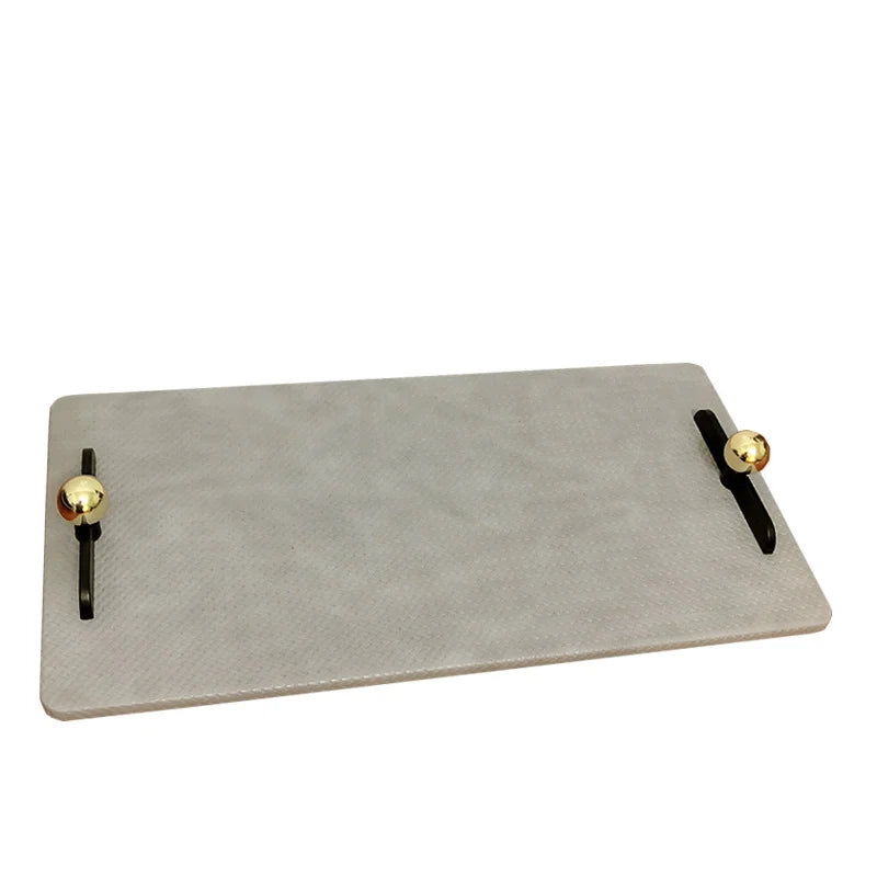 Axya Leather Decorative Tray for Coffee Table Storage Solutions