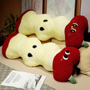 Axyaa Big Eye Red Apple Long Pillow for Comfortable Sleep and Support
