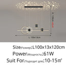 Axyaa Starry Sky LED Ceiling Chandelier for Modern Living Room Bedroom Home Decor