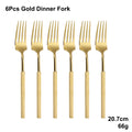 Axyaa Gold Cutlery Set Stainless Steel 304 Tableware Knife Fork Spoon Dinner Set