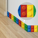 Axyaa 3D Blocks Kids Room School Decor PVC Wall Sticker DIY Vinyl