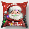 Axyaa LED Luminous Pillowcase, Christmas Home Decoration, Sofa Cushion Cover, 45x45cm