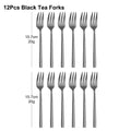 Axyaa Stainless Steel Coffee Fork Set, Mirror Gold Cutlery, Durable Fruit Forks