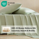 Luxurious 100% Mulberry Silk Bedding Set by Axyaa - Duvet Cover, Sheet, Pillowcase