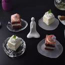 Axya Glass Dinner Plate Set - Elegant Restaurant Tableware & Cake Display