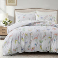 Axyaa Tufted Geometric Duvet Cover Set with Pillowcases - Lightweight Boho Bedding