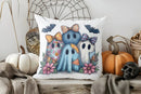 Axyaa Ghost Floral Lace Decorative Pillow Cover for Sofa Bedroom Car