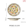 Axyaa Retro Double Ear Ceramic Bowls Set for Household Tableware