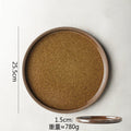 Axyaa Ceramic Plate Round Flat Breakfast Dessert Steak Sashimi Molecular Cuisine Tableware