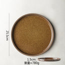 Axyaa Ceramic Plate Round Flat Breakfast Dessert Steak Sashimi Molecular Cuisine Tableware