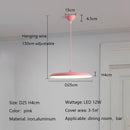 Axyaa Nordic LED Chandelier Macaron Saucer Bar Pendant Light for Living Bedroom