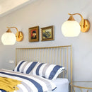 Axyaa LED Glass Spherical Wall Lamp for Bedroom and Living Room Decoration