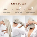 Axyaa Microfiber Hair Towel - Super Absorbent & Soft Bath Towel for Adults & Children